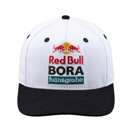 RED BULL Cyklistická čepice - RED BULL BORA HANSGROHE - bílá/černá
